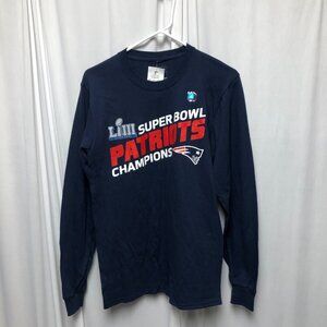 New England Patriots Football Super Bowl LIII 53 Shirt NFL Mens Size Small NEW